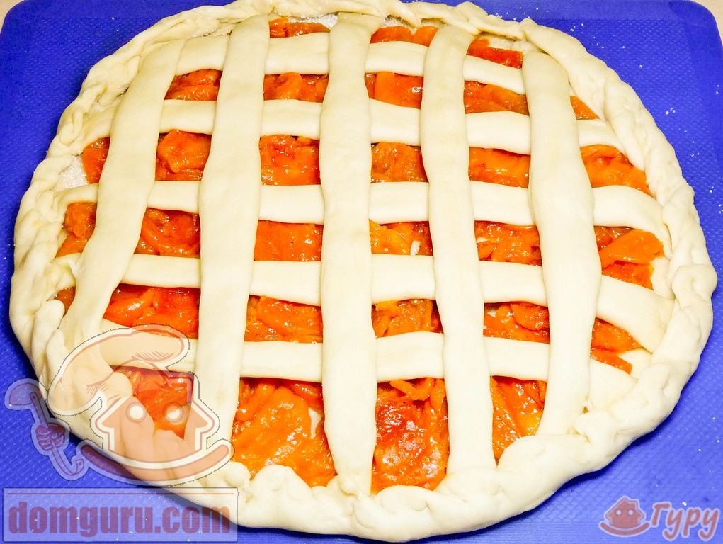 Как приготовить пирог с курагой - кулинарный рецепт.